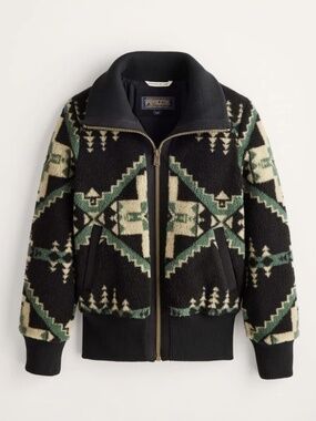 Pendleton women’s foxglove Range  Fleece Bomber Jacket size medium